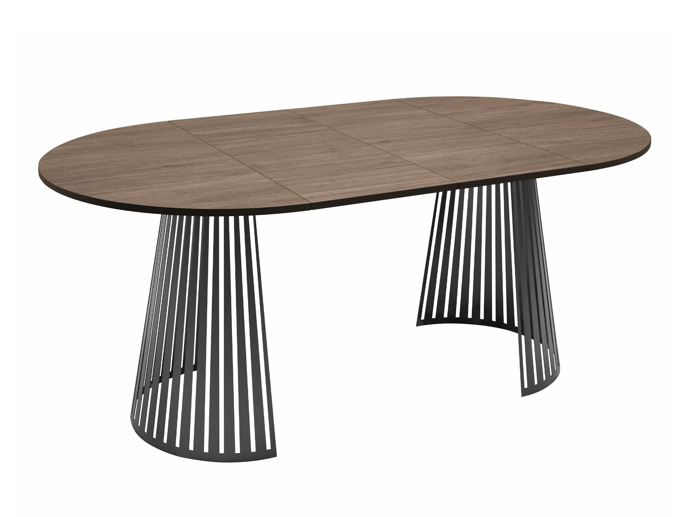 Tafel Prudentia (Notenhout + Zwart)