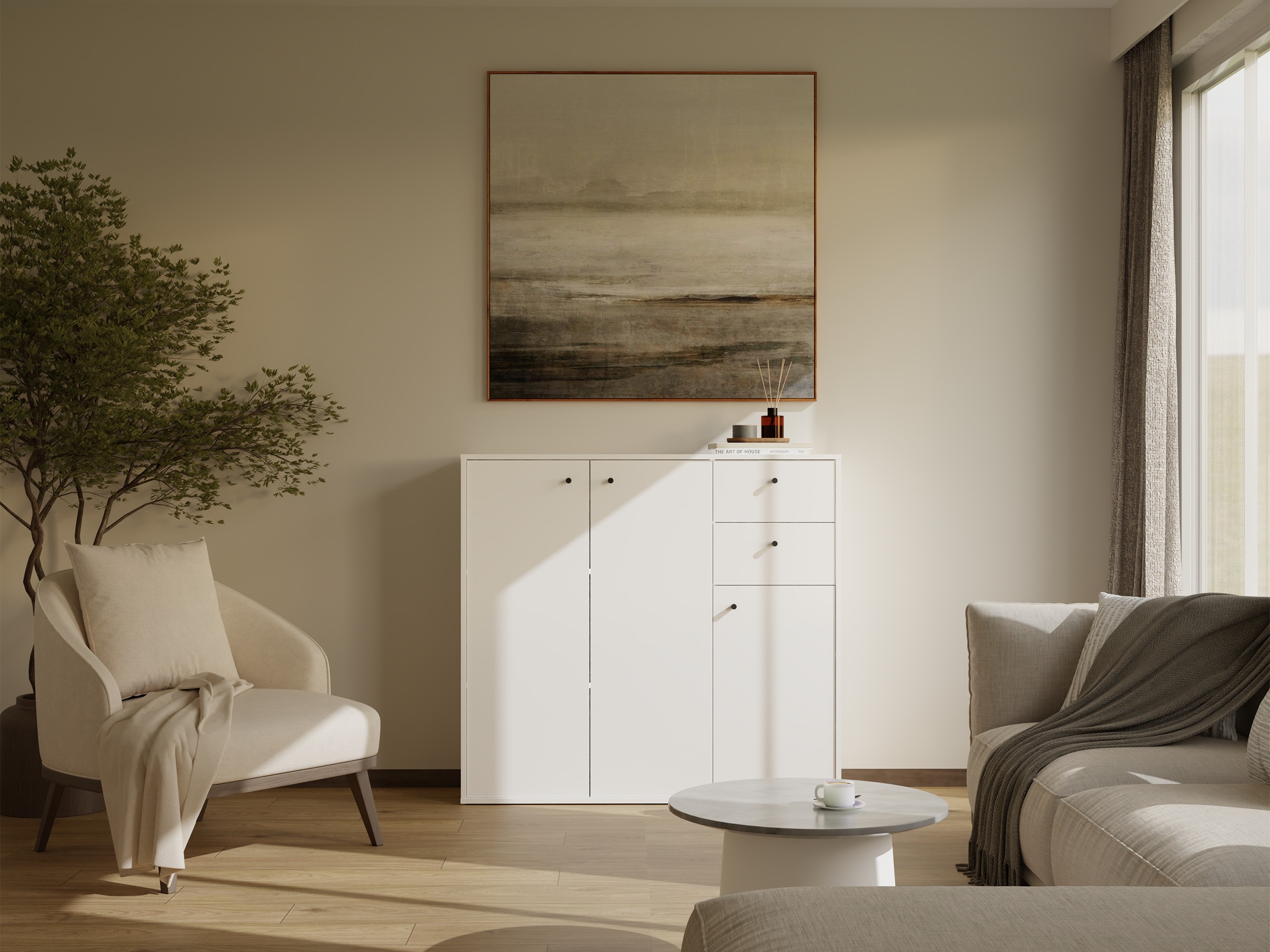 Ladekast Mandeville 407 (Wit)