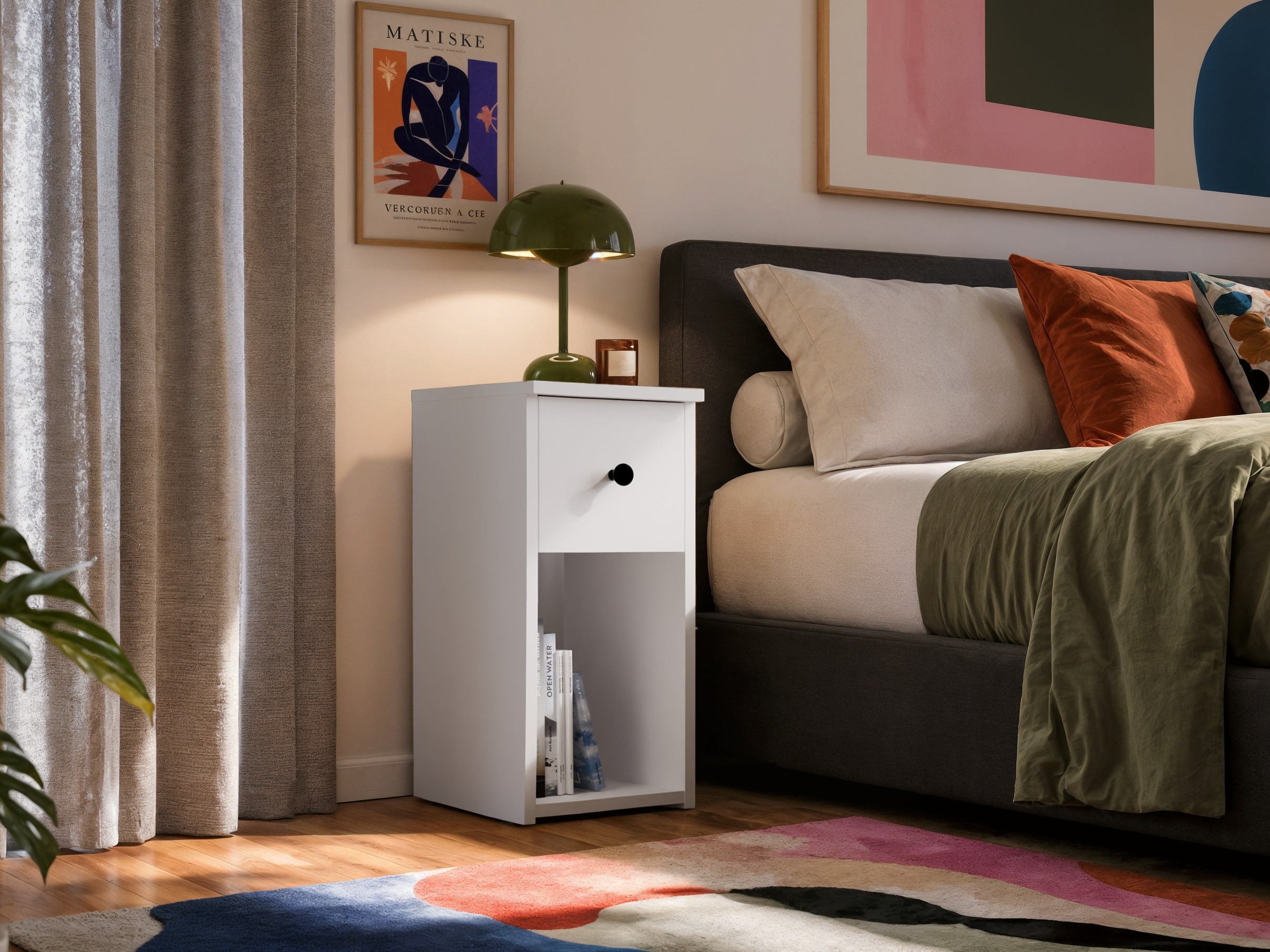 Nachtkastje Mandeville 409 (Wit)