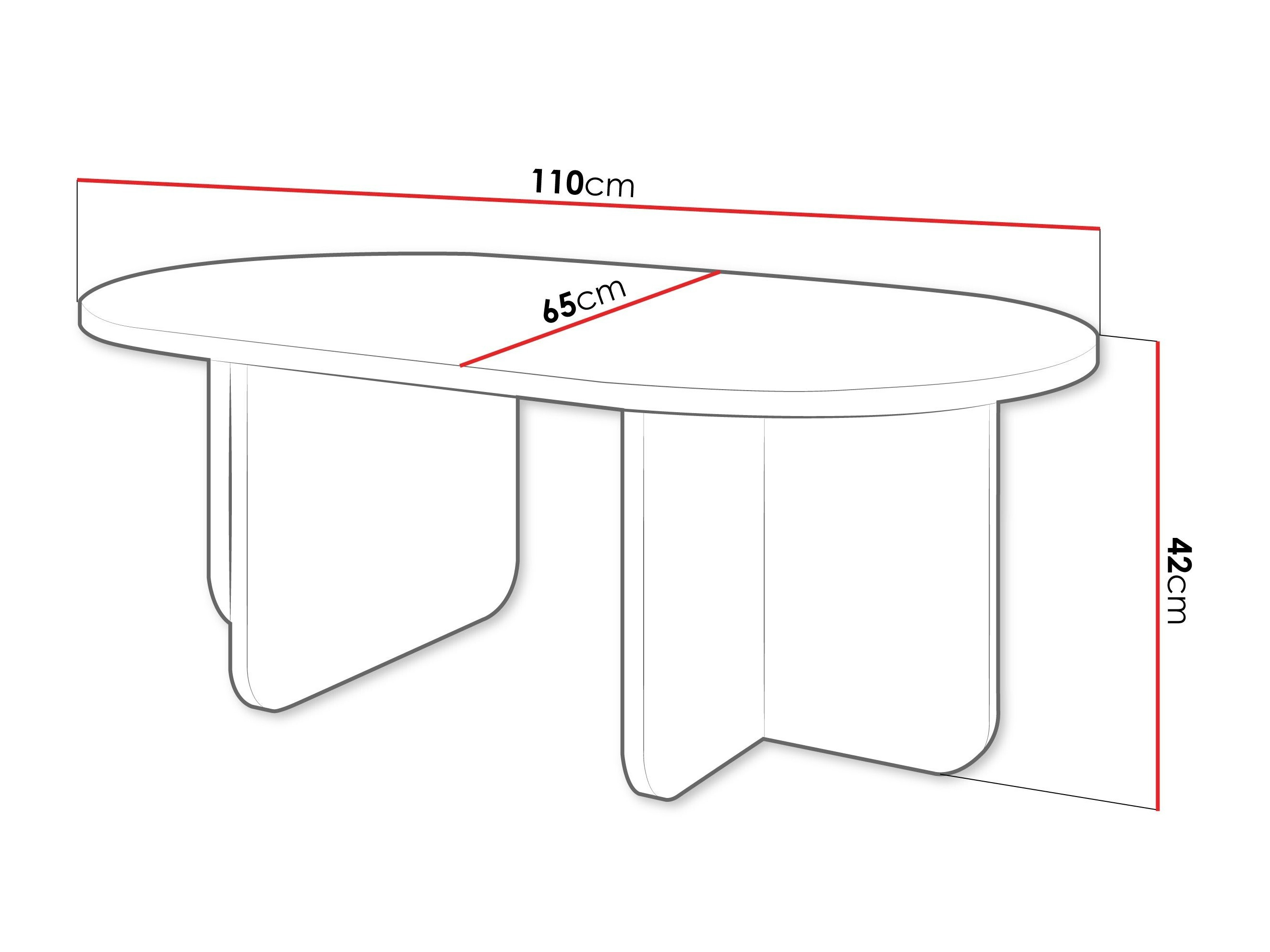 Salontafel Comfivo Humar (Beige)