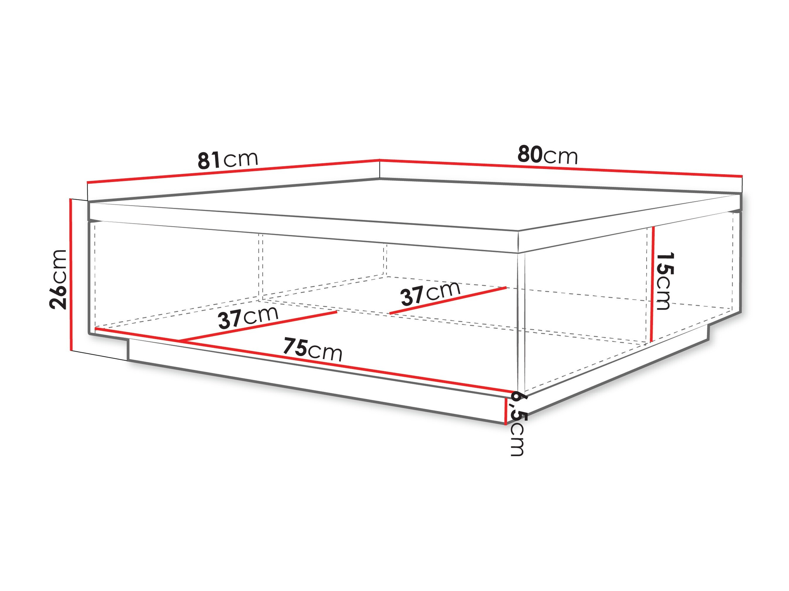 Salontafel Comfivo Ulmal (Beige)