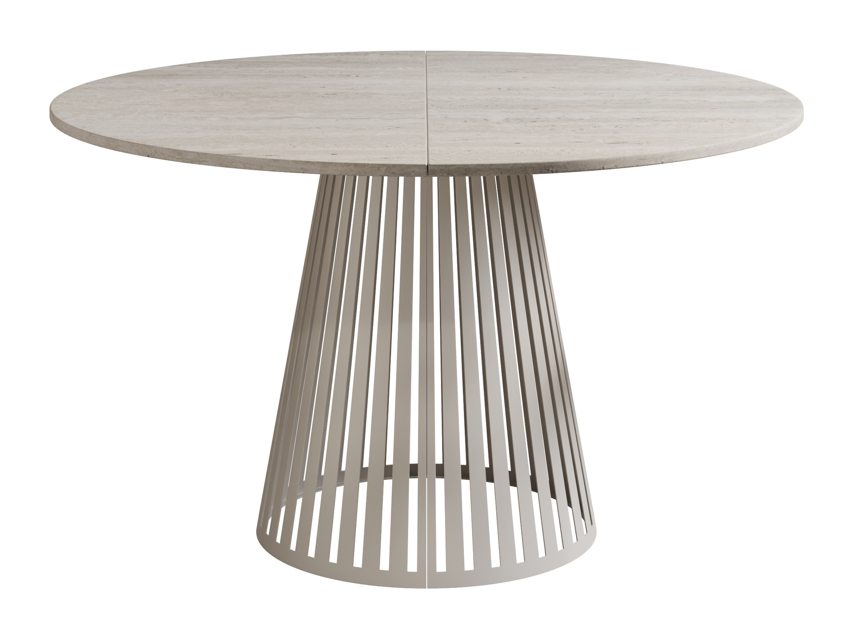 Tafel Prudentia II (Licht travertin + Kasjmier)
