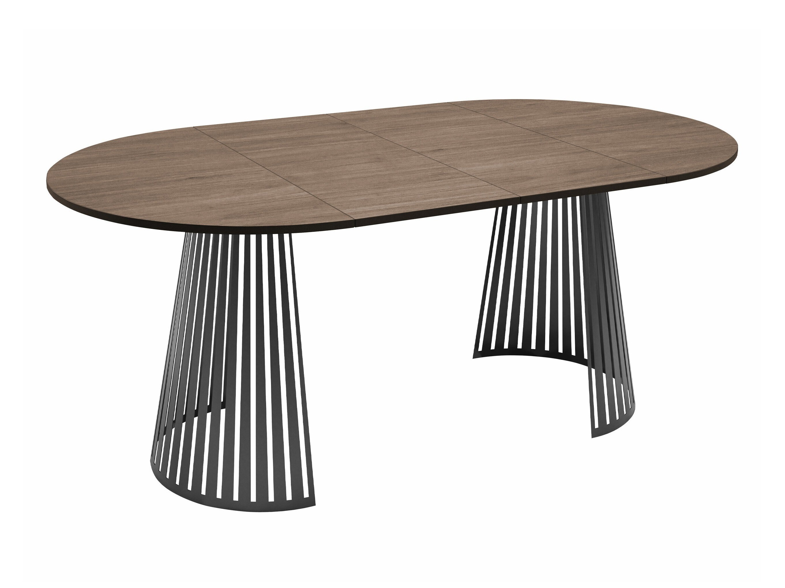 Tafel Prudentia II (Notenhout + Zwart)