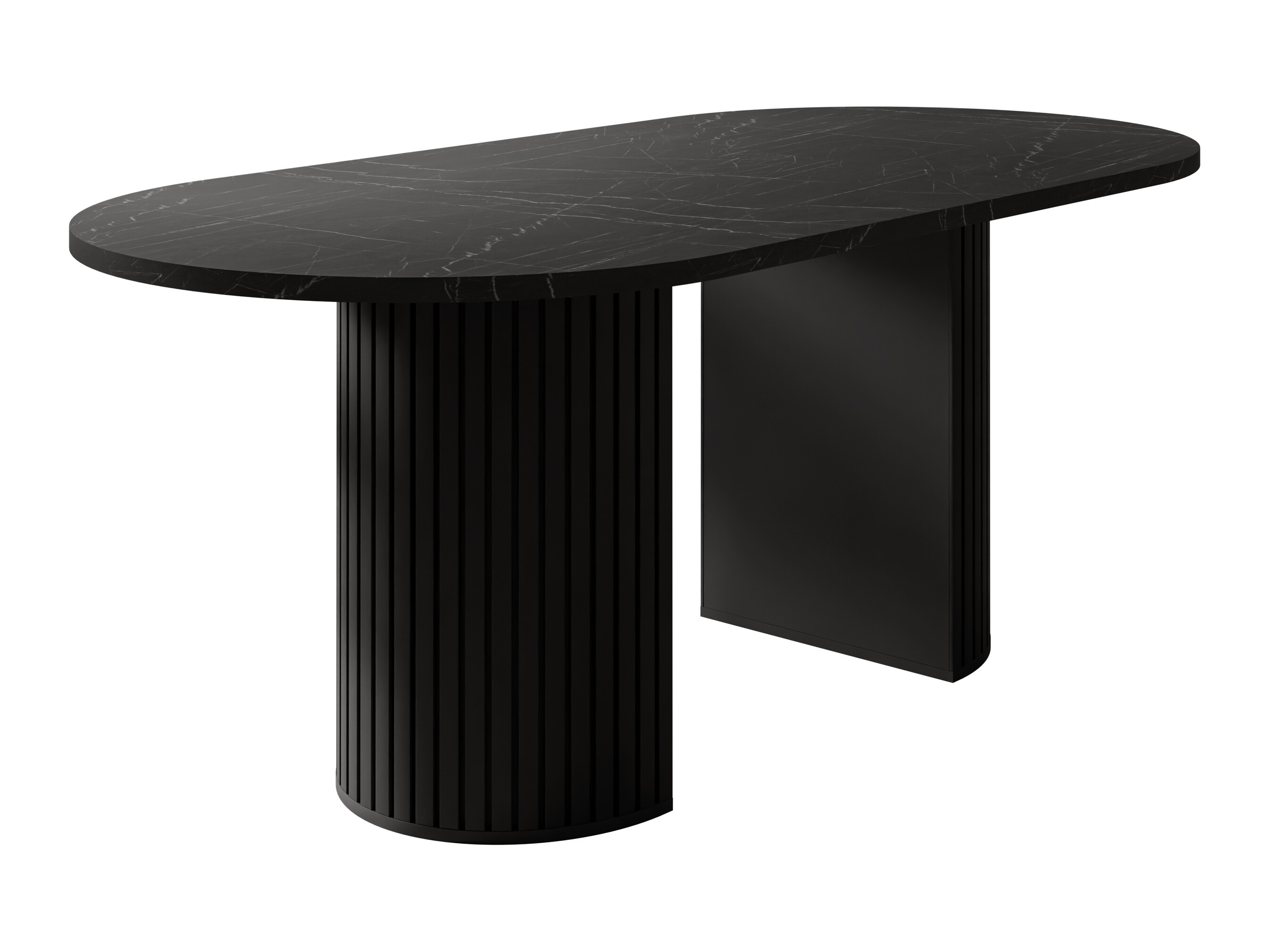 Tafel Comfivo Ulma (Zwart marmer + Zwart)