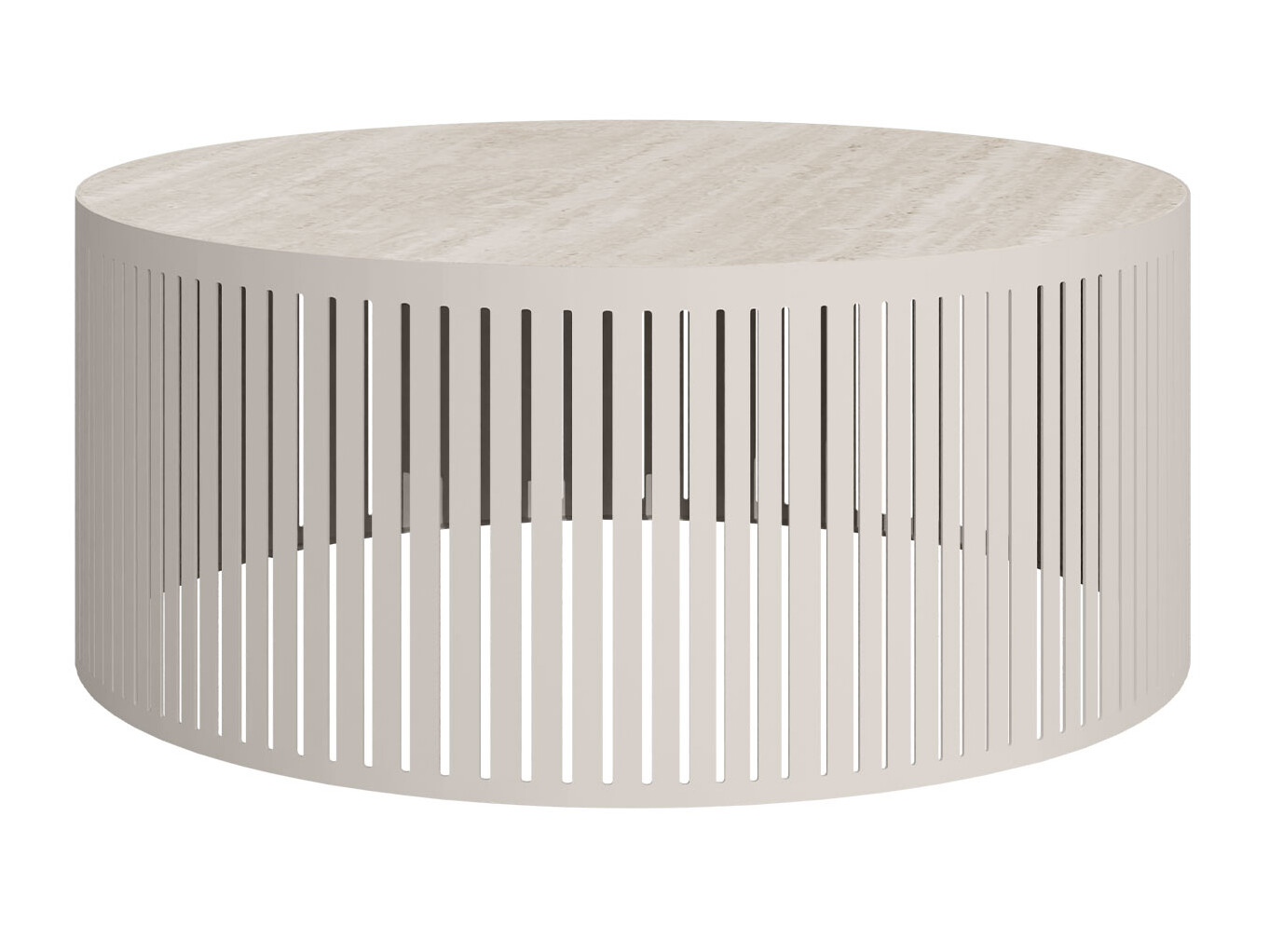 Salontafel Prunis I (Licht travertin + Kasjmier)
