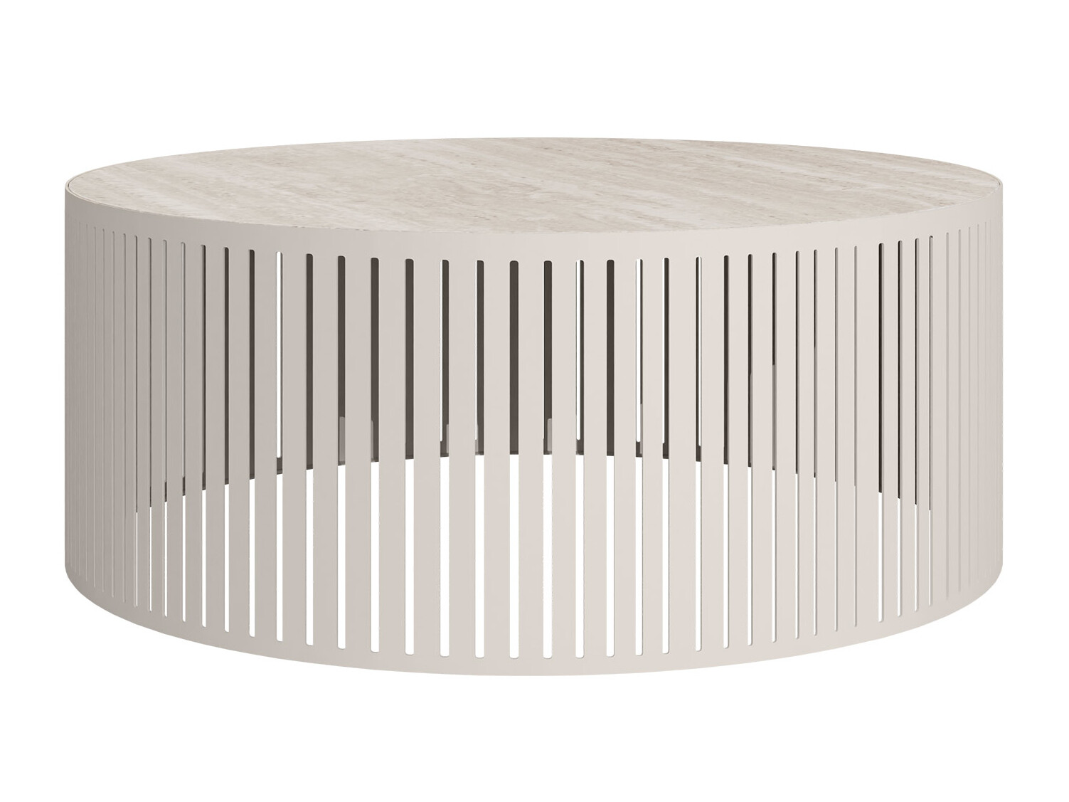Salontafel Prunis (Licht travertin + Kasjmier)
