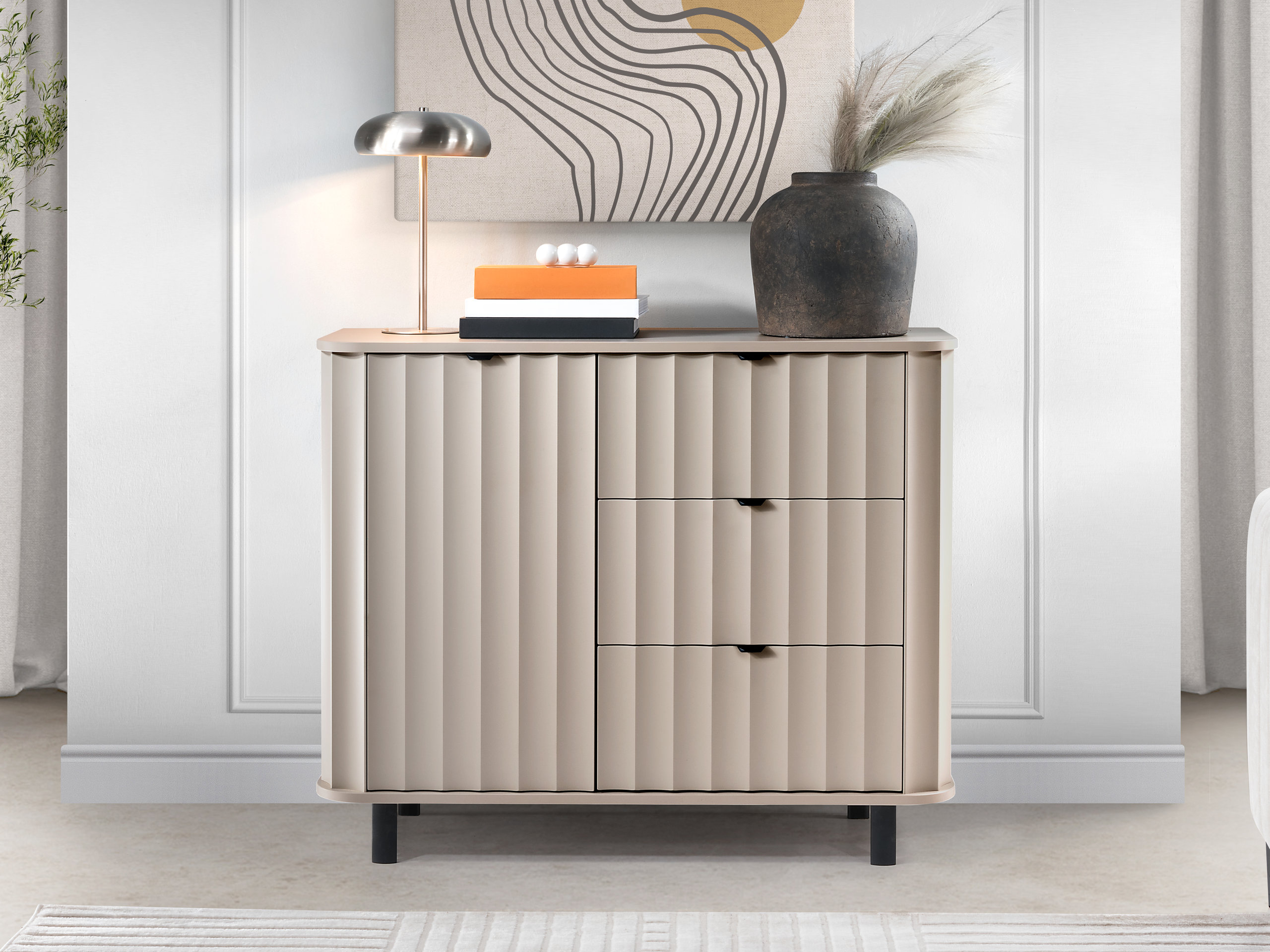 Ladekast Larala 102 (Grijs beige)