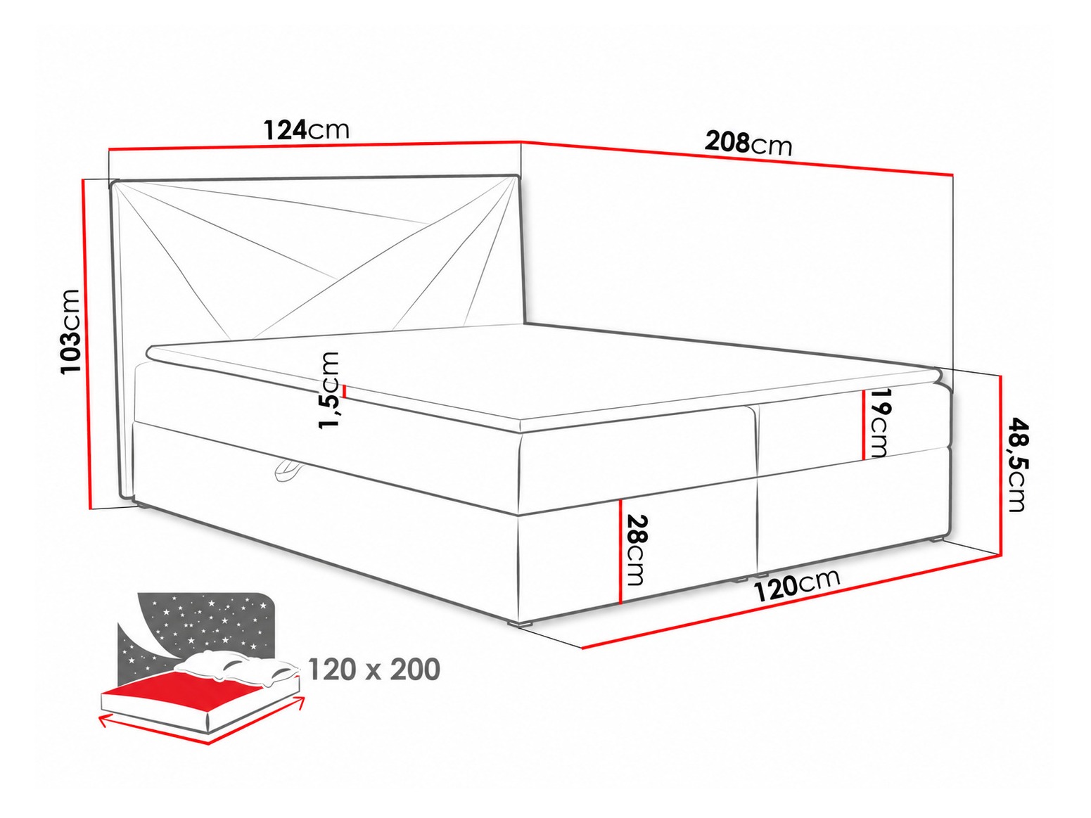 Boxspring Pons II (Kronos 09)
