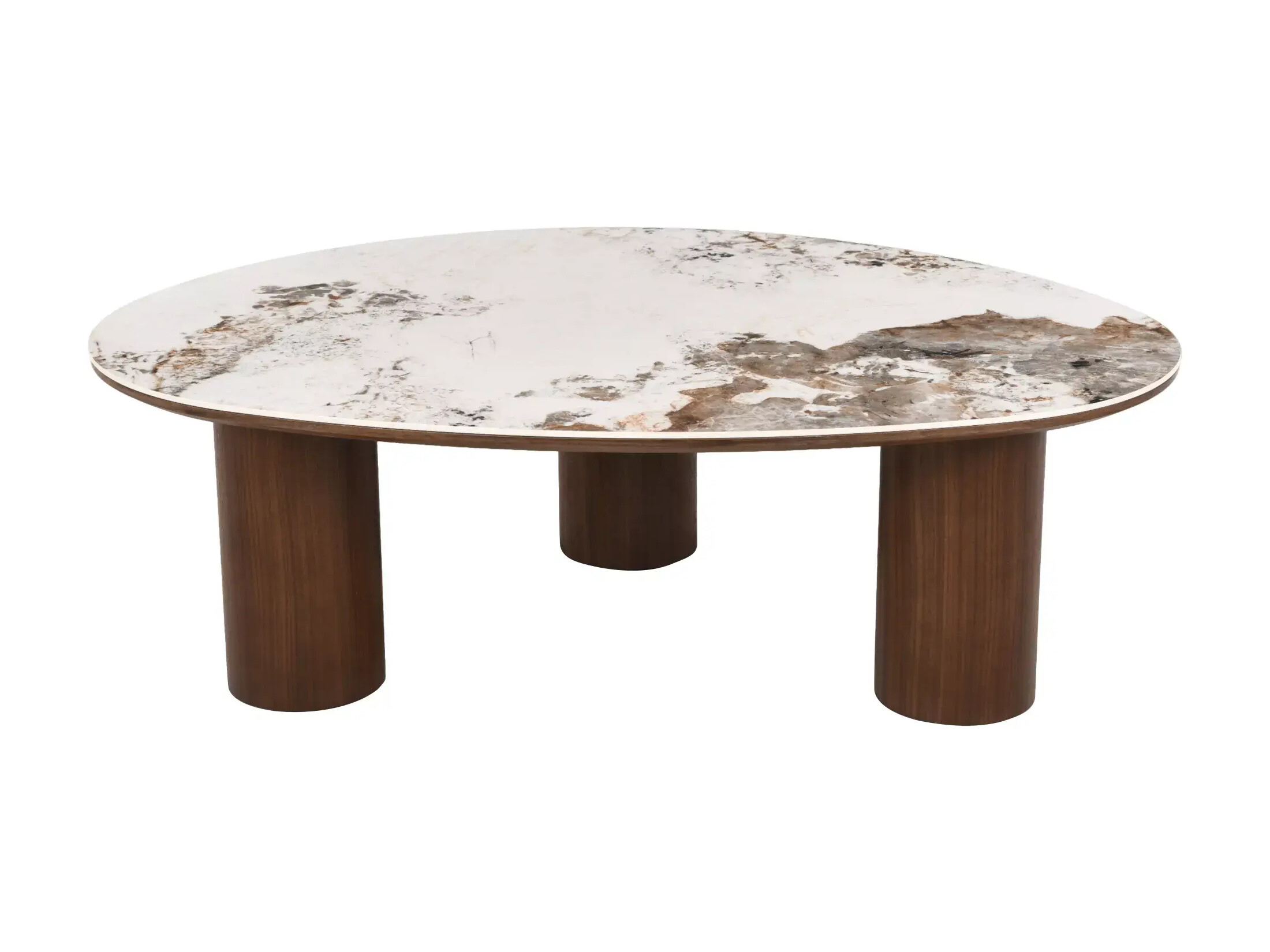 Salontafel Detroit 1064 (Steenpatroon + Donker walnoot)