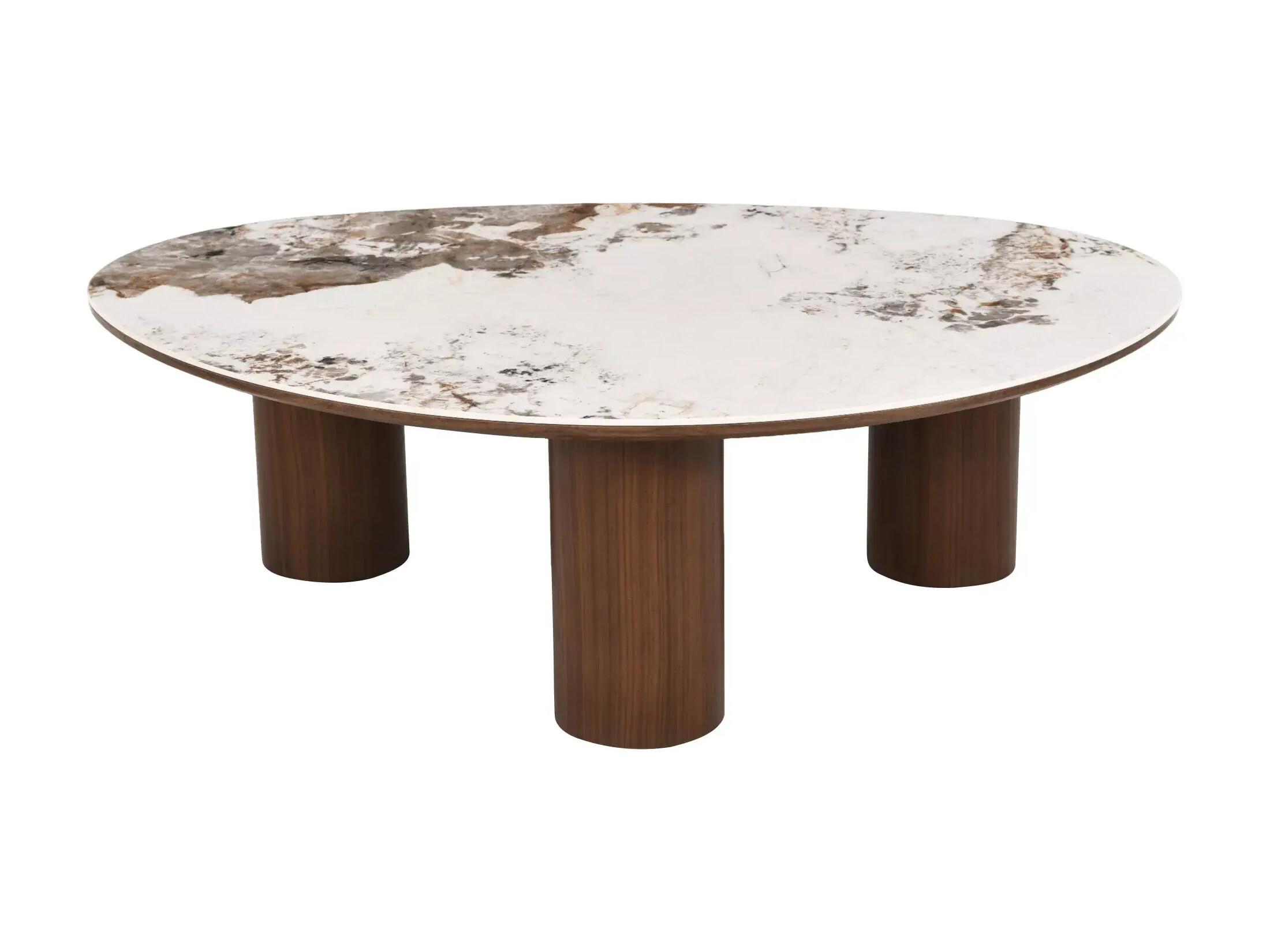 Salontafel Detroit 1064 (Steenpatroon + Donker walnoot)