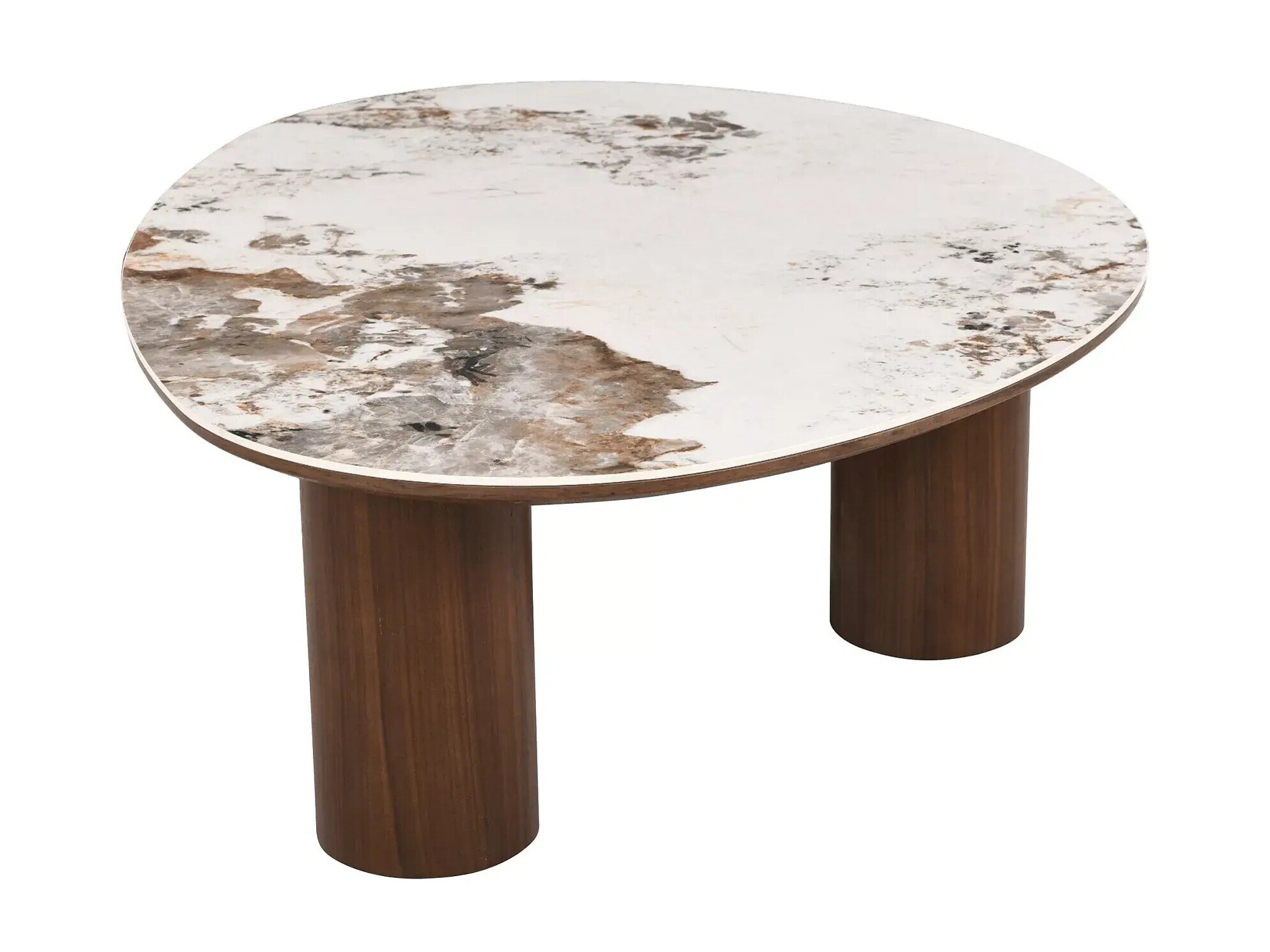 Salontafel Detroit 1064 (Steenpatroon + Donker walnoot)
