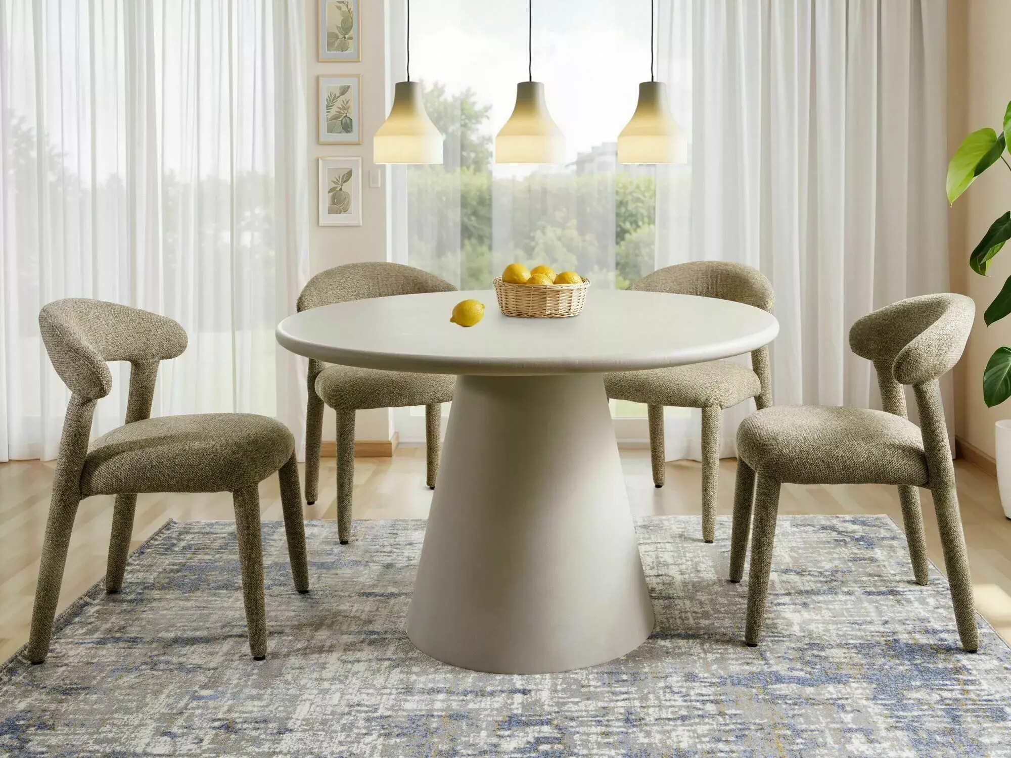 Tafel Detroit 1069 (Lichtgrijs)