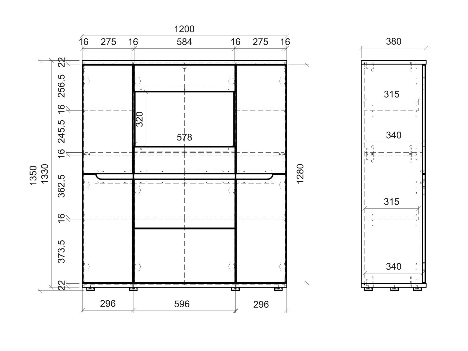 Dressoir Lirfela 104