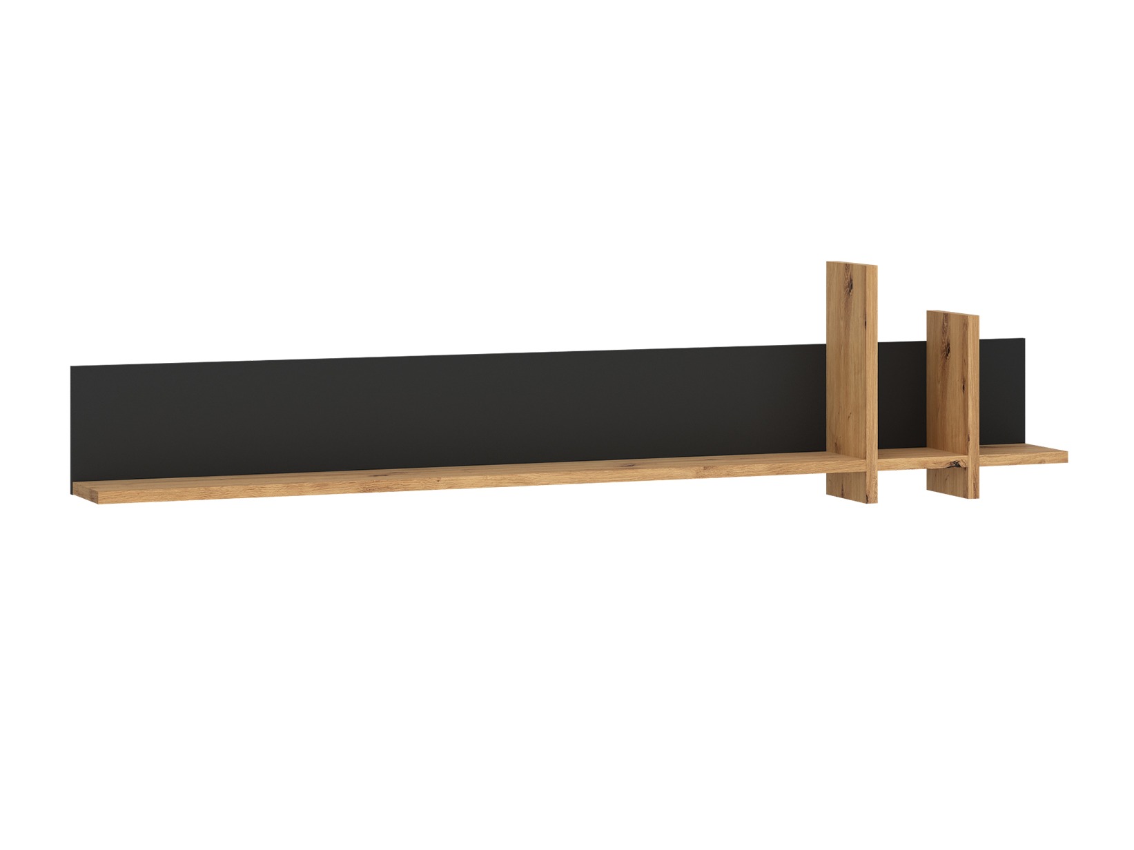 Wandplank Deldori 111 (Artisan eiken + Antraciet)