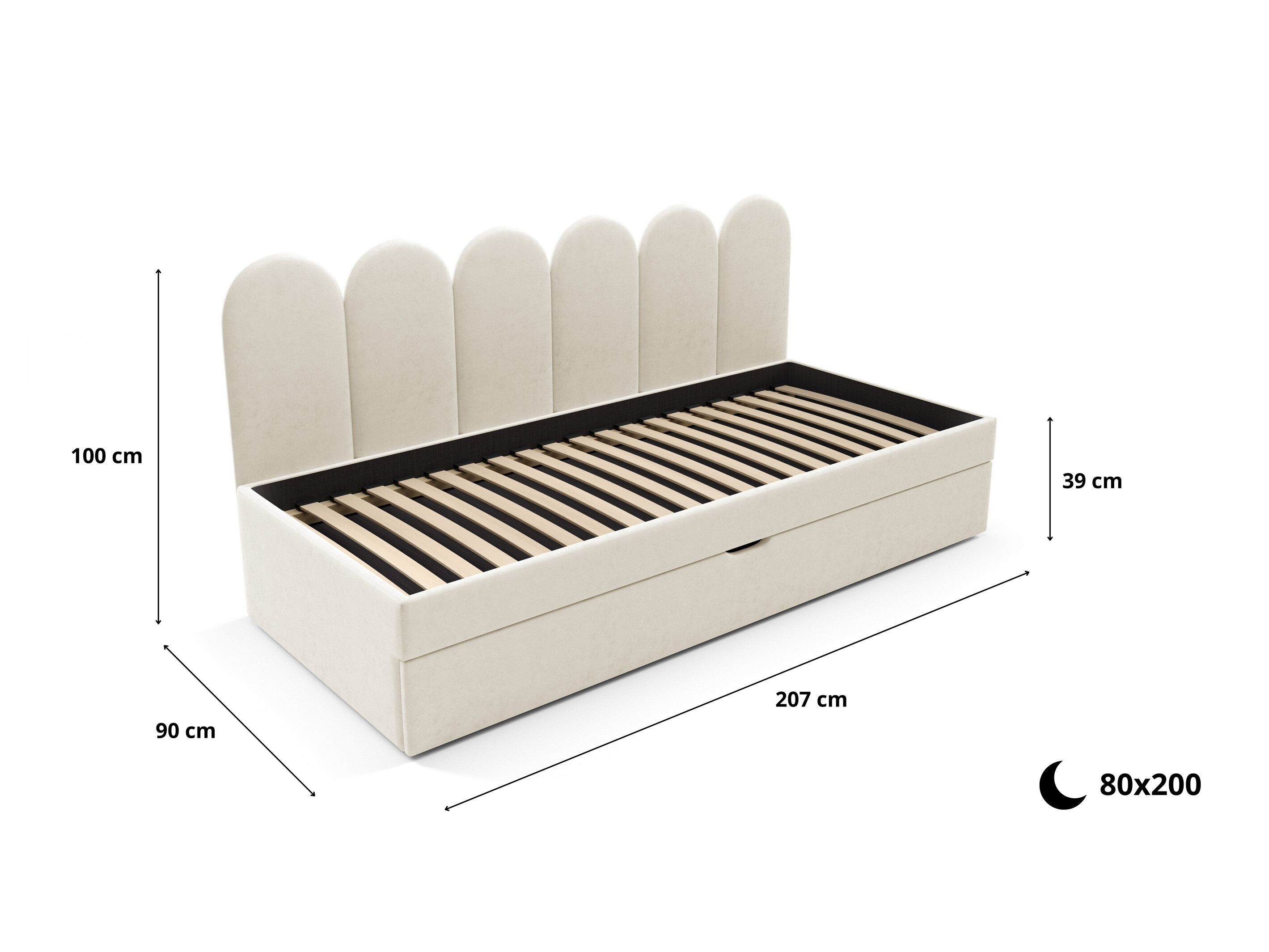 Bed Franklin 230 (Magic Velvet 2240)