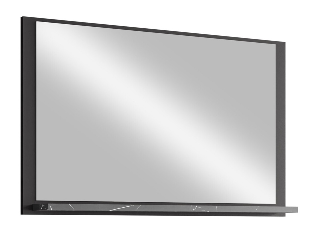 Badkamer spiegel Salus (Zwart + Zwart marmer)