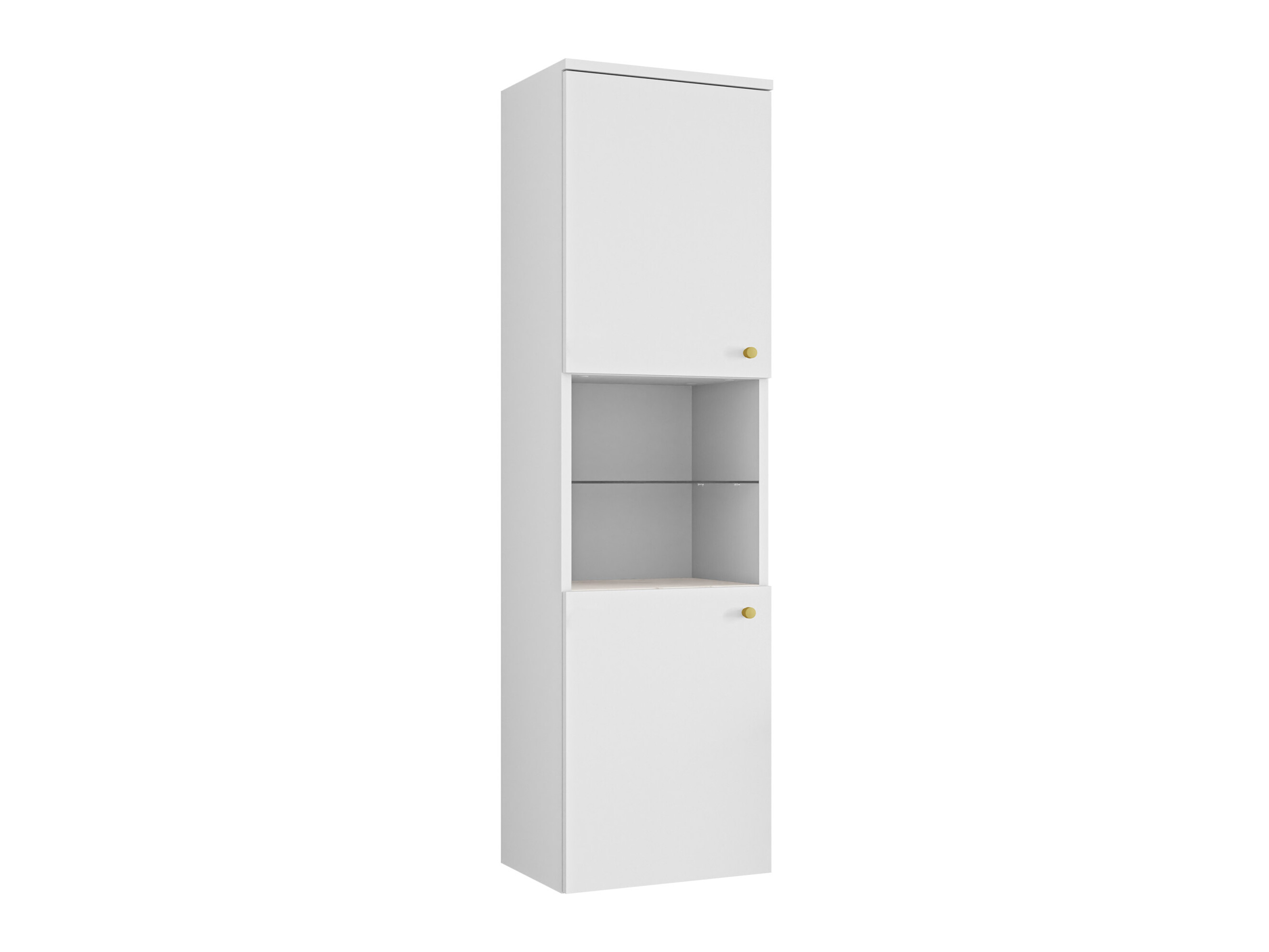 Wand badkamermeubel Salus (Wit + Wit marmer)