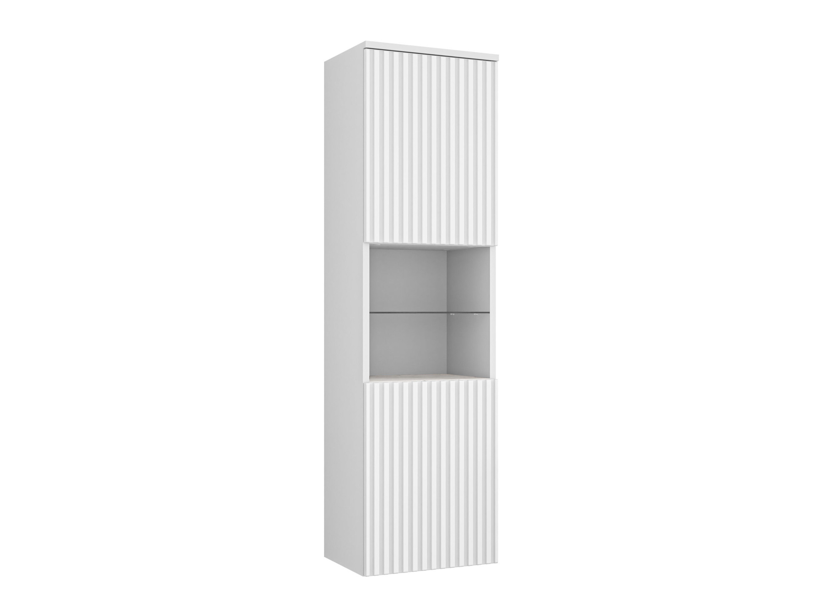 Wand badkamermeubel Nauta (Wit + Wit marmer)