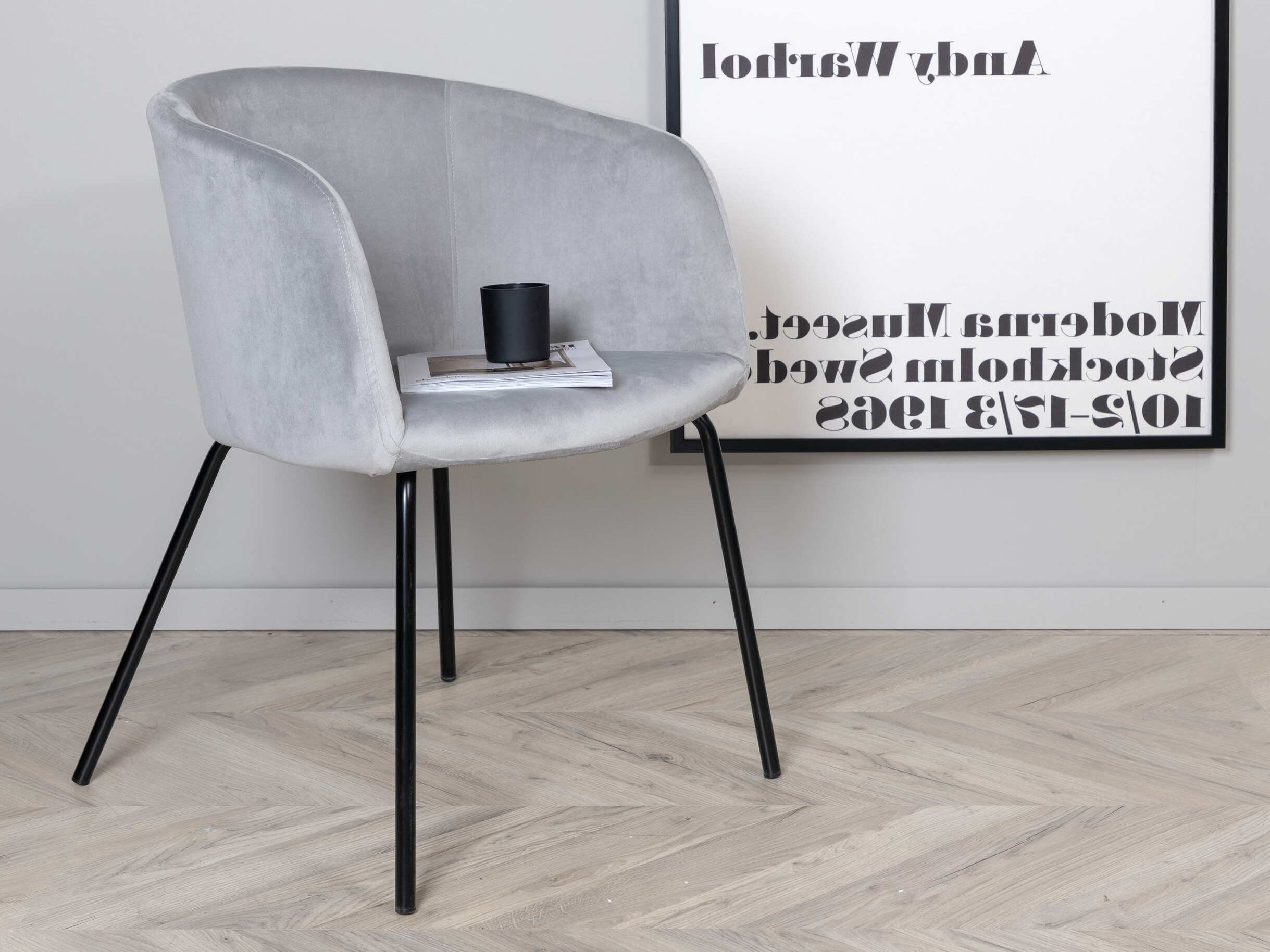 Stoel Dallas 2603 (Grijs + Zwart)
