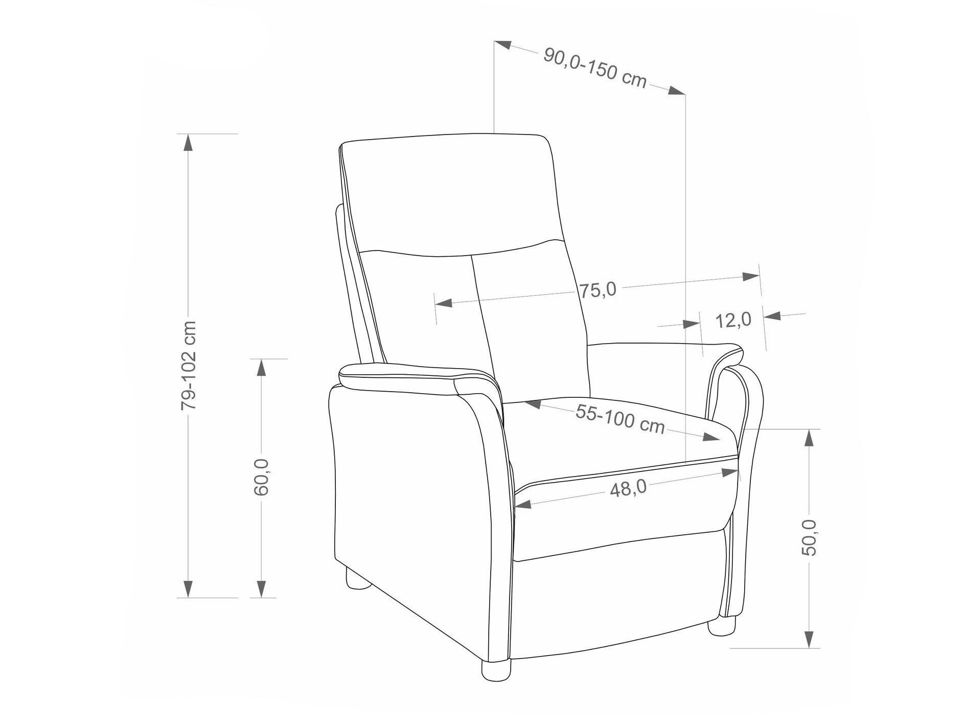 Relaxfauteuil Houston 2229 (Beige)