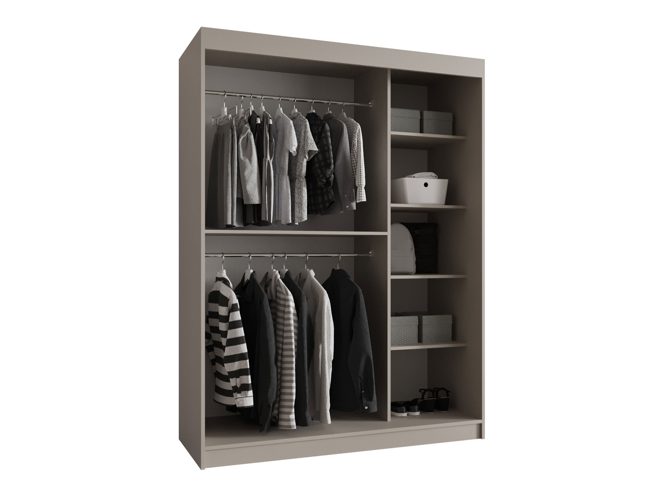 Kledingkast Hartford 527 (Zwart)