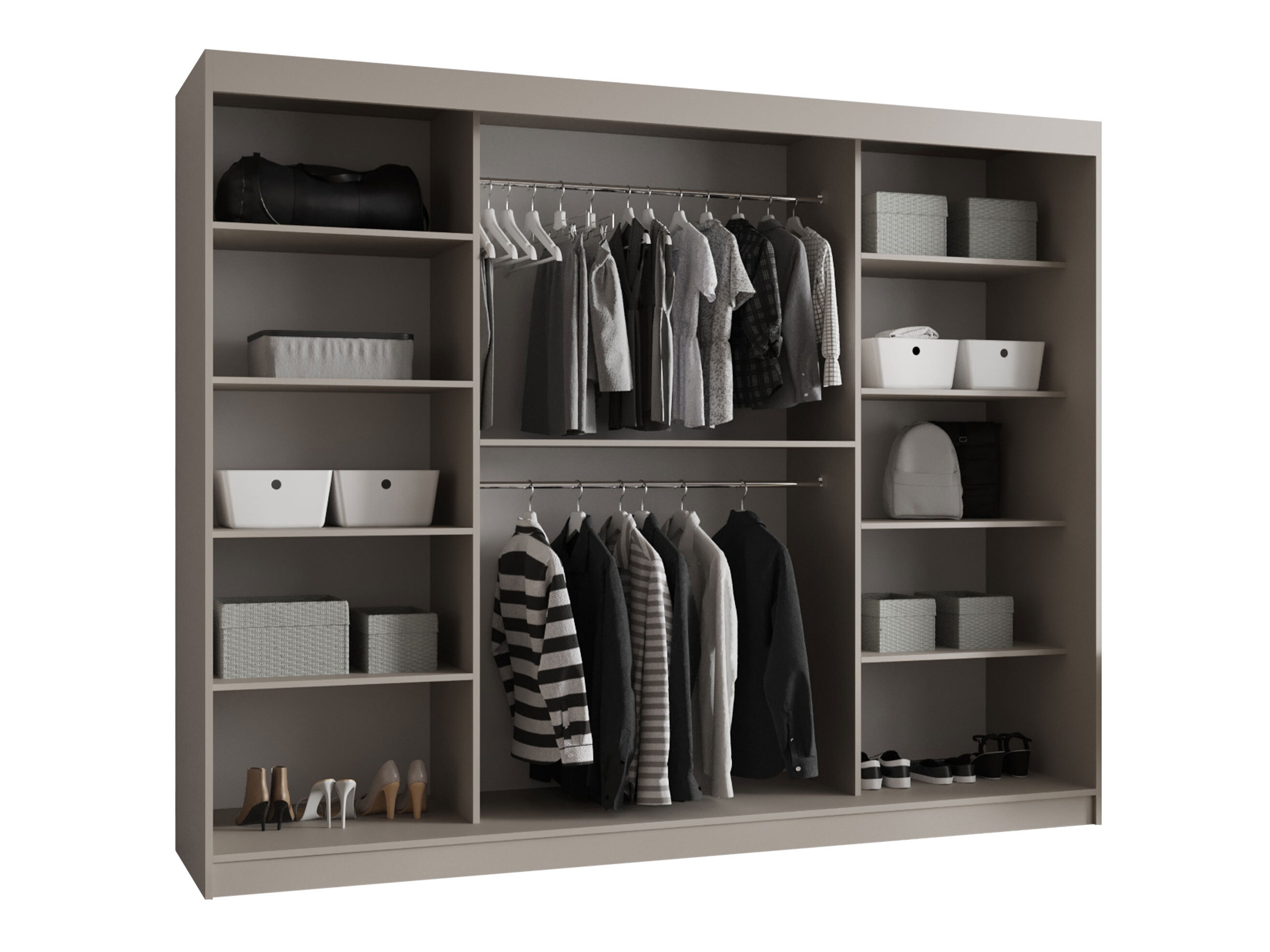 Kledingkast Hartford 533 (Zwart)