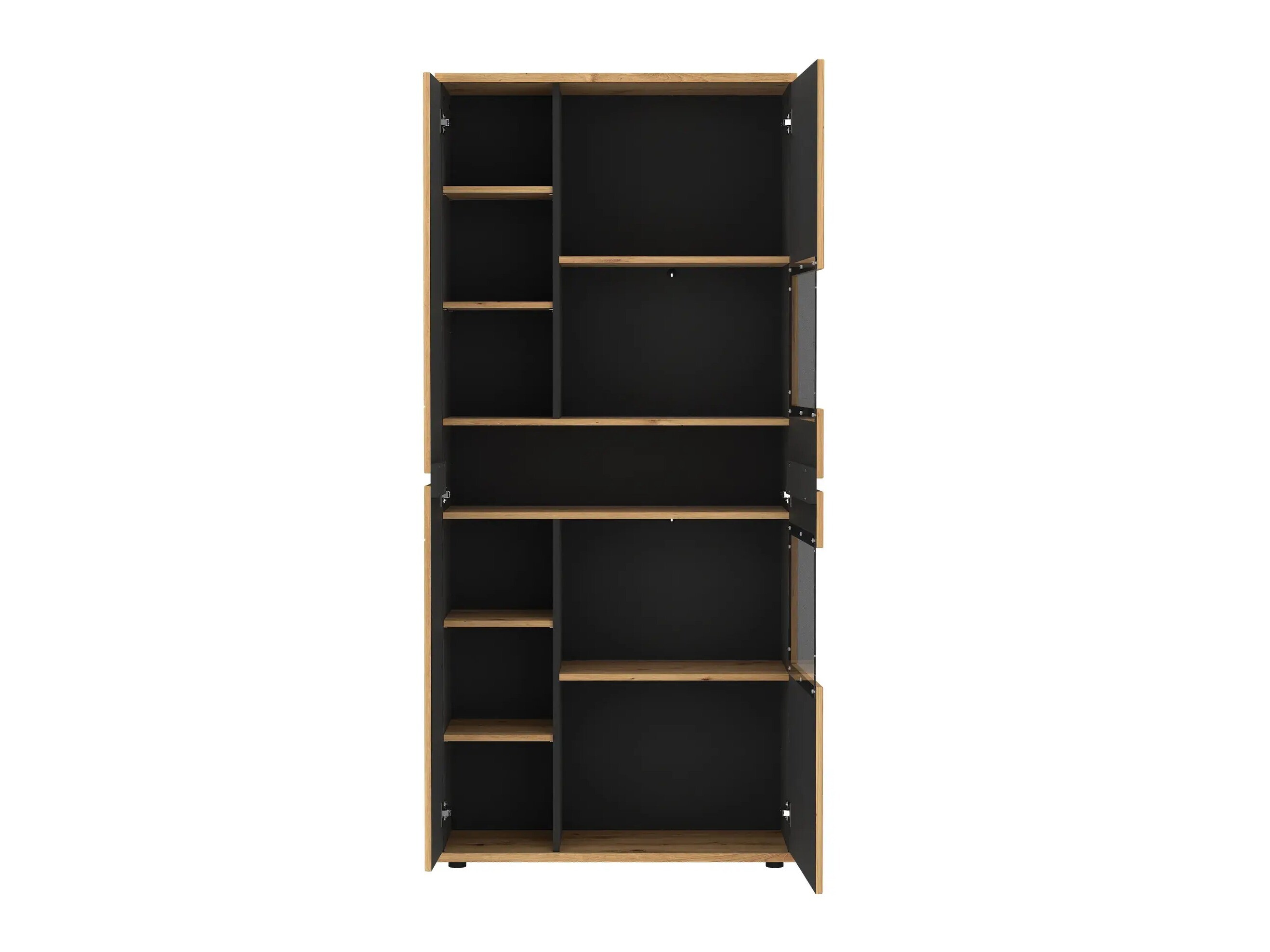 Boekenkast Deldori 109 (Artisan eiken + Antraciet)
