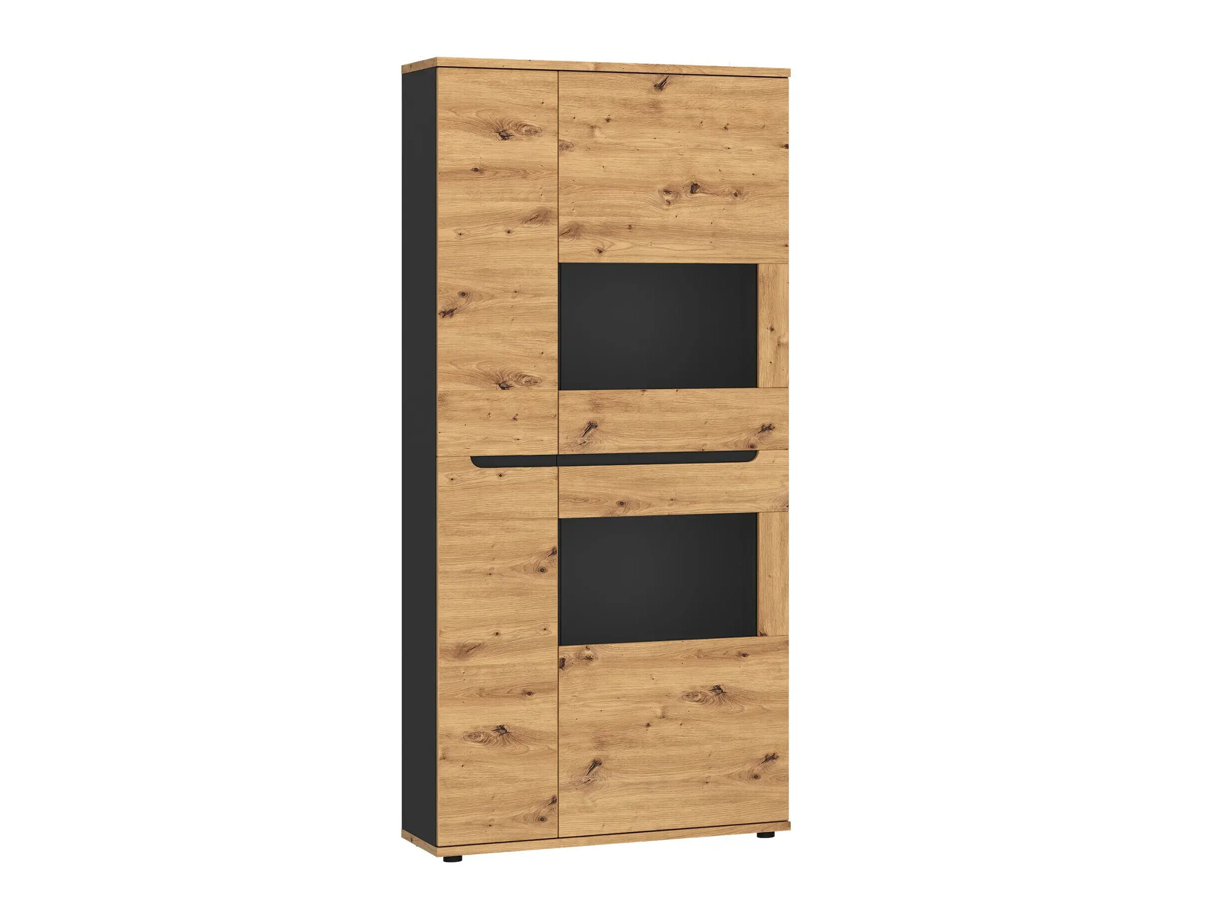 Boekenkast Deldori 109 (Artisan eiken + Antraciet)