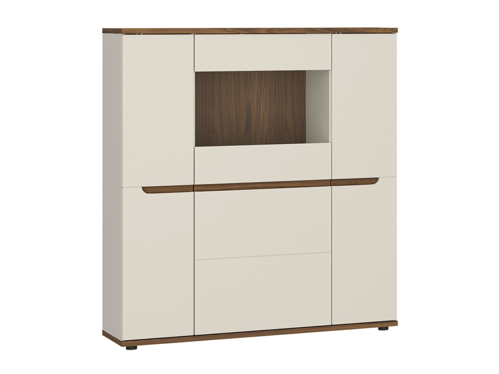 Dressoir Deldori 103 (Notenhout + Kasjmier)