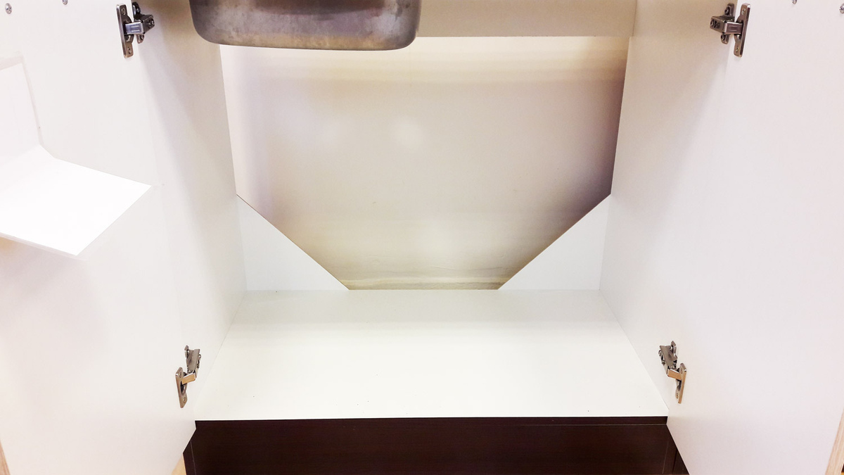 Modulaire spoelbakkast met deuren Eli Light 107