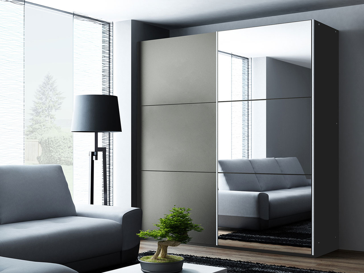 Kledingkast Honolulu 124 (Grafiet)