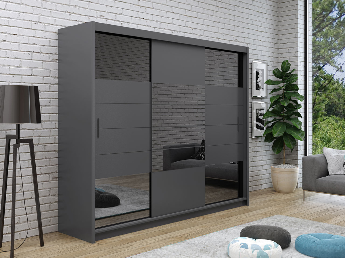 Kledingkast Honolulu 102 (Grafiet)