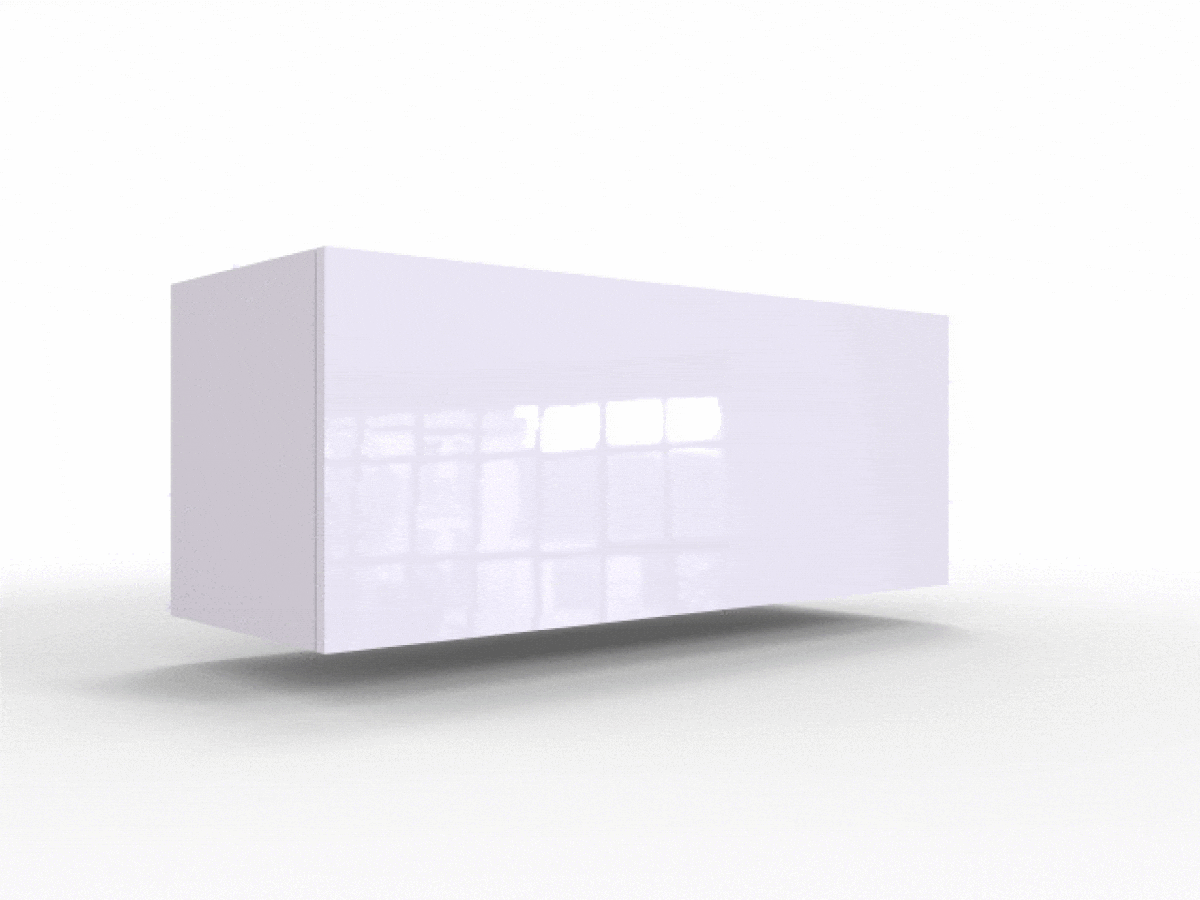 Woonkamerset Venenou 135 (Wit + Glanzend wit)